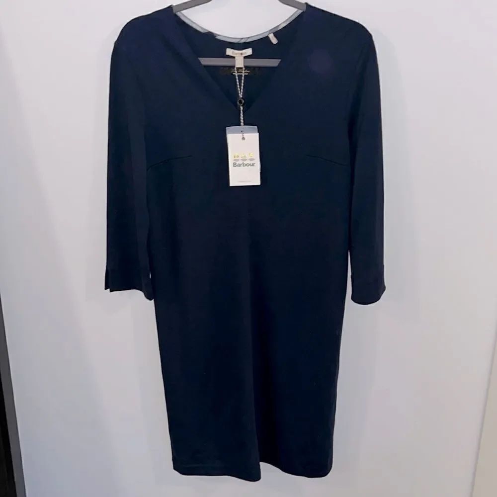 NWT Barbour x Sam Heughan navy dress